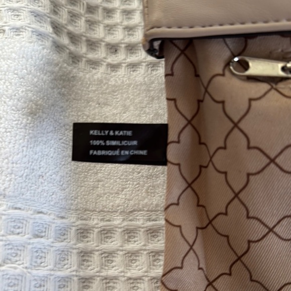 Kelly & Katie Taupe Clutch with Rhinestone Strap - Picture 7 of 9